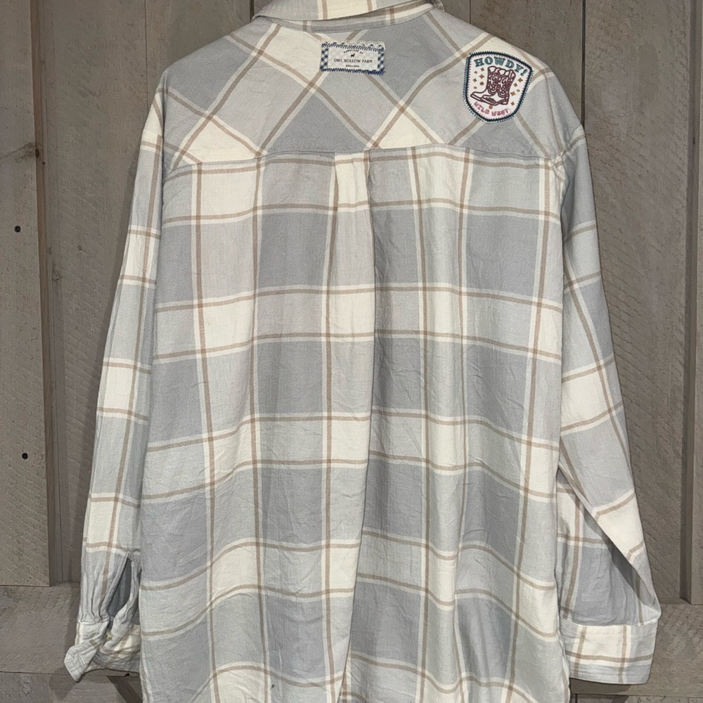LOFT Coastal Cowgirl Plaid Shirt - Picture 3 of 4